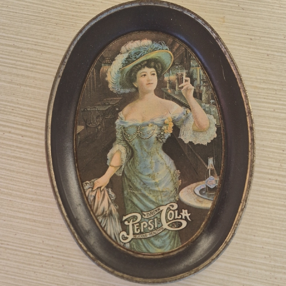 Pepsi Wall Art with Blue and Black Frame